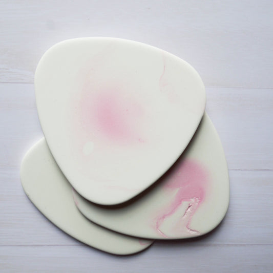 Cherry Blossom Rounded triangle coasters (set of 2)